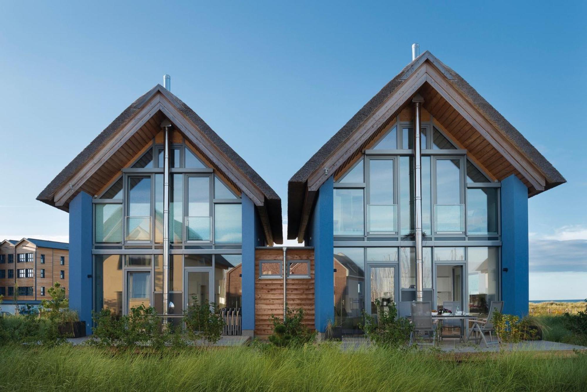 Ostsee - Reetdachhaus Nr 36 "Warder" Im Strand Resort Heiligenhafen Buitenkant foto
